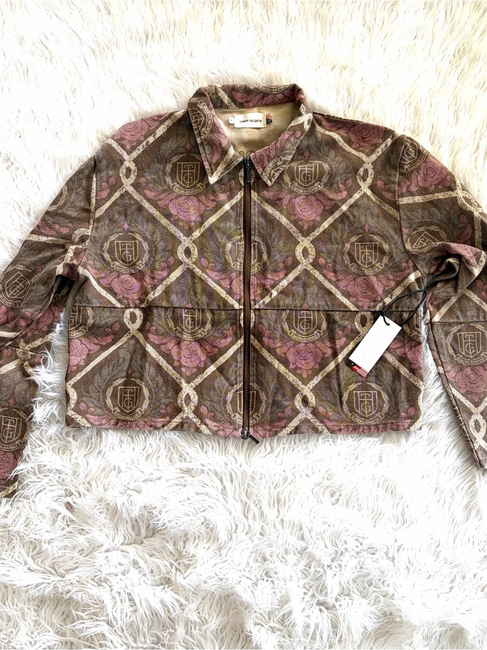 NWT Honor The Gift Double Sided Zip Top Medium Streetwear - Picture 2 of 8
